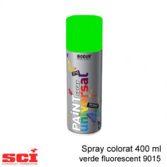 Spray colorat 400 ml verde fluorescent 9015 foto