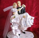 STATUETA FIGURINA BIBELOU LEONARDO COLLECTION ANUL 1995 MIRE SI MIREASA 21 CM