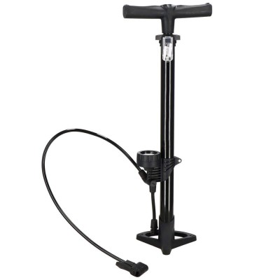 Pompa bicicleta cu manometru, accesorii umflare mingi si articole gonflabile, 160PSI, aluminiu, 60cm Household NewTrend foto