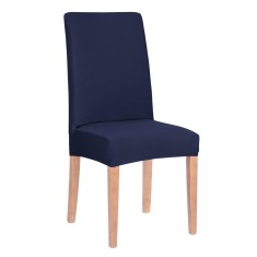 Husa universala pentru scaun, marime universala, poliester si spandex, 45 x 60 cm, bleumarin Household NewTrend