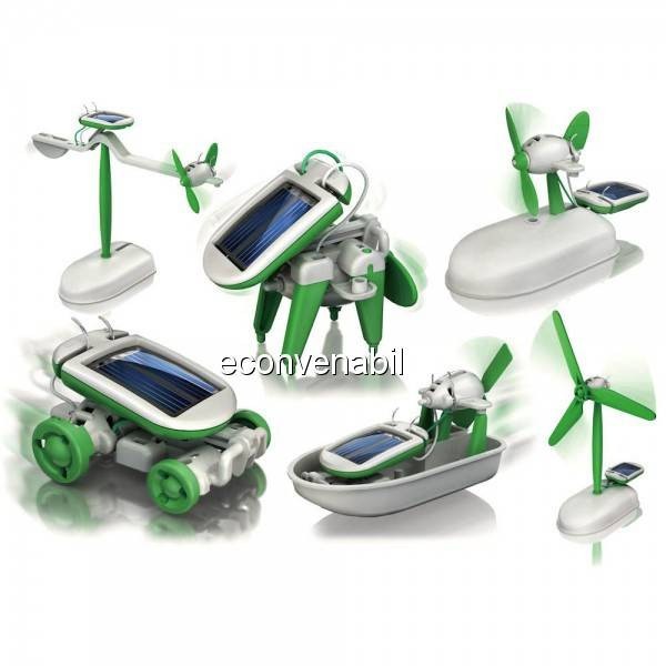 Joc Educativ Copii Kit Constructie Robot Solar 6in1 Joc Educativ Copii Kit Constructie Robot Solar 6in1