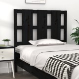 Cumpara ieftin Tăblie de pat, negru, 105,5x4x100 cm, lemn masiv de pin