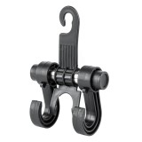Cumpara ieftin Suport auto negru multifunctional pentru tetiera, cu 2 carlige