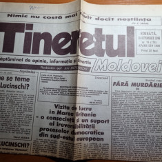 ziarul tineretul moldovei 19 octombrie 1996-ziar din republica moldova