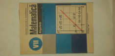 Manual de algebra, clasa VII-a, 1989 foto