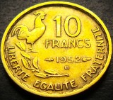 Moneda istorica 10 FRANCI - FRANTA, anul 1952 *cod 4556 - litera B