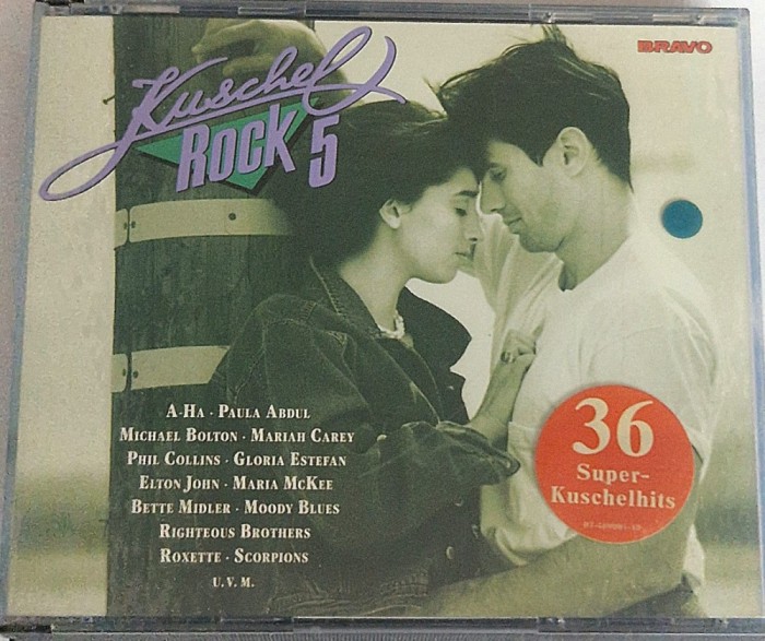 Various &lrm;&ndash; Kuschelrock 5 NM / NM dublu cd pop rock Columbia Germania 1991