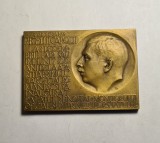 Placheta Monitorul Oficial 1932 Regele Carol al II lea UNC Piesa Frumoasa
