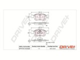 Dr!ve+ DP1010.10.0820 set placute frana,frana disc