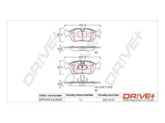 Dr!ve+ DP1010.10.0820 set placute frana,frana disc