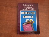 Literatura romana clasele V-VIII.Referinte critice de Ion Nistor