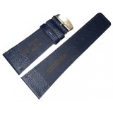 Curea Ceas din Piele Naturală &ndash; Albastru Marin, Textură Granulată 32mm
