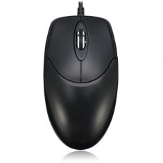 Adesso 3 Button Desktop Optical Scroll Mouse, multi surfaces, Wired, USB