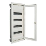 Tablou Electric Metalic Hager VU48NG, 48 Module (4x12), Ușă Transparentă