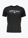 Cumpara ieftin Tricou barbati din bumbac cu croiala Regular fit si imprimeu cu logo negru, S