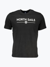 Tricou barbati din bumbac cu croiala Regular fit si imprimeu cu logo negru, S foto