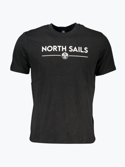 Tricou barbati din bumbac cu croiala Regular fit si imprimeu cu logo negru, S