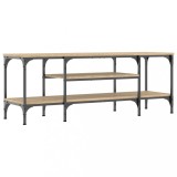 Cumpara ieftin Comoda TV, stejar sonoma, 121x35x45 cm, lemn prelucrat &amp; fier