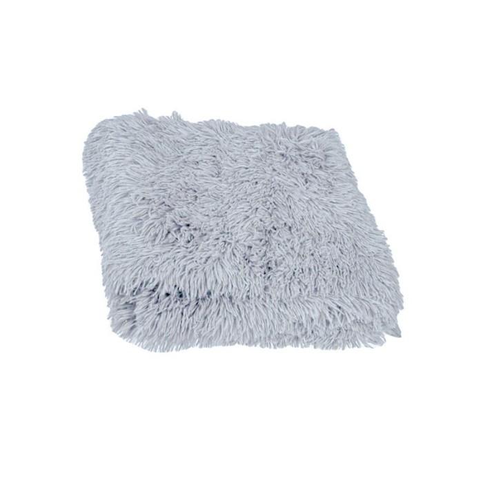 Patura decorativa, 160x130 cm, Gri, Poliester, ATU-088409