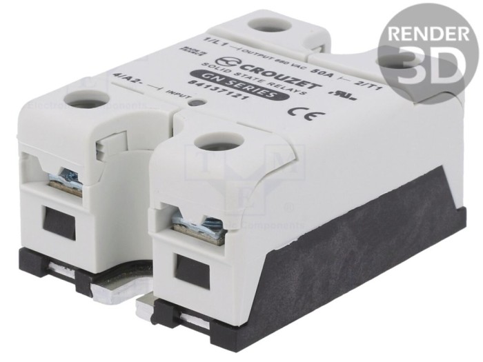 Releu semiconductor 50A, 90&divide;280VAC