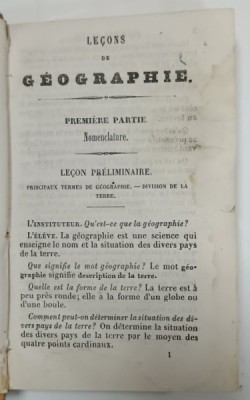 GEOGRAPHIE de L &amp;#039; ABBE GAULTIER , MIJLOCUL SEC. XIX foto