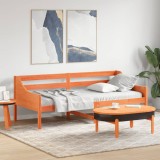 VidaXL Pat de zi fără saltea ceară maro 100x200 cm lemn masiv de pin