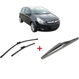 Cumpara ieftin Set 3 stergatoare OPEL CORSA D (S07) 2006 - 2014, pentru parbriz si luneta, Bosch Twin