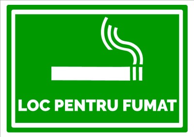 indicator de securitate loc pentru fumat foto