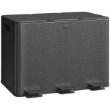 HOMCOM Coș de Gunoi cu 3 Secțiuni de 20L cu Pedală și 2 Capace cu &Icirc;nchidere Silențioasă, Coș de Gunoi din Oțel Inoxidabil și PP, 61.9x36.6x56.7 cm, Ne