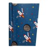 Autocolant Rola Space Explorers, Model Spațiu, Material PVC, Dimensiuni 150x45 cm, Albastru, Oem