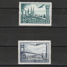 Posta Aeriana Zagreb Mi. 426-427 (Michel) Iugoslavia 1940
