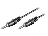 Cablu Audio Jack 3,5mm 3pin 2,5m Negru, Goobay
