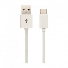 Cablu telefon USB - Tip C, lungime 3 m, Alb foto