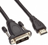 Cablu HDMI la DVI-D 18+1 pini T-T 1m, KPHDMD1, Oem