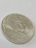 Cehoslovavia, 100 coroane-1951, argint, 14g