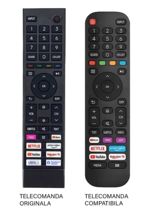Telecomanda inlocuitoare TV Hisense ERF3B80H compatibila cod ER1169-N /MFY1159 (423-2)