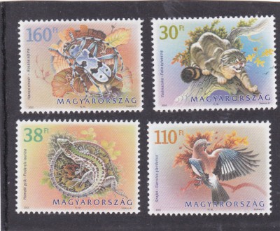 UNGARIA 2002 FAUNA ,SERIE COMPLETA, MNH foto