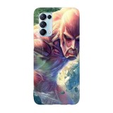 Husa compatibila cu Oppo A54 5G model Attack on titan Colossal Titan, Silicon, TPU, Viceversa, Transparent, Carcasa