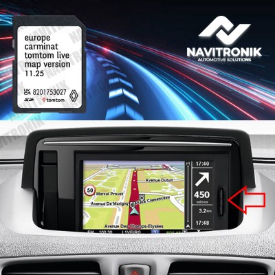 Card navigatie Renault Koleos (2011-2014 ) Carminat Tomtom Live Europa 2024 foto