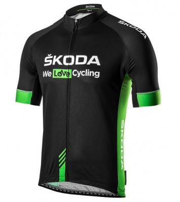 Tricou Barbati Oe Skoda We Love Cycling WLC Verde / Negru Marime M 000084610AM foto