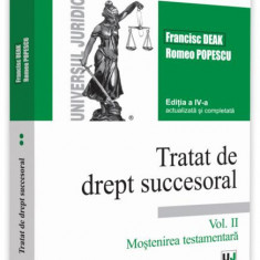 Moştenirea testamentară (Vol. 2) - Paperback brosat - Romeo Popescu, Francisc Deak - Universul Juridic