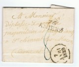 France 1829 Cover + Content 76 AMIENS SOMME to ST CLEMENT D.810