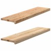 VidaXL Pervaz 2 buc lemn masiv de stejar netratat 100x25x2 cm 4009104