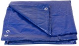 Plachta Tarpaulin Poolco 3,6 m ,120 g/m, zakr&yacute;vacia, modr&aacute;, okr&uacute;hla, s okami