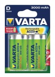 Set acumulatori Varta Ni-Mh D R20 1.2V 3000mAh Ready to use 2buc