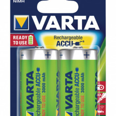 Set acumulatori Varta Ni-Mh D R20 1.2V 3000mAh Ready to use 2buc