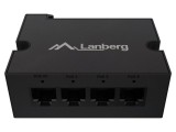 Switch Ethernet LANBERG RJ45 PoE+ 4 porturi, 100m, 28W, negru