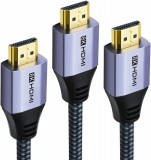 Set de 3 cabluri HDMI DDMALL, 8K, mov, 4,6 m