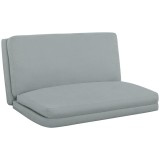 HOMCOM Canapea paresseux șezlong extensibil pliabil &icirc;n 4 părți, greutate 240 Kg, 137,5 x 85,5 x 74 cm, gri deschis | Aosom Romania