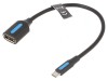 Cablu USB 2.0 A la Micro B, 0.15m, Vention